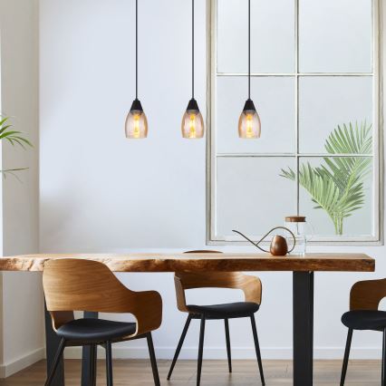 Globo - Κρεμαστό φωτιστικό οροφής ράγα 3xE27/15W/230V