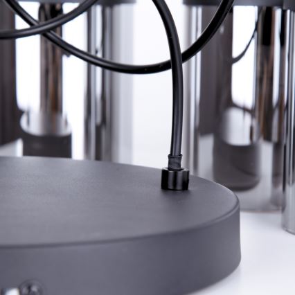 Globo - Κρεμαστό φωτιστικό οροφής 3xE27/15W/230V διάμετρος 27 cm δρυς