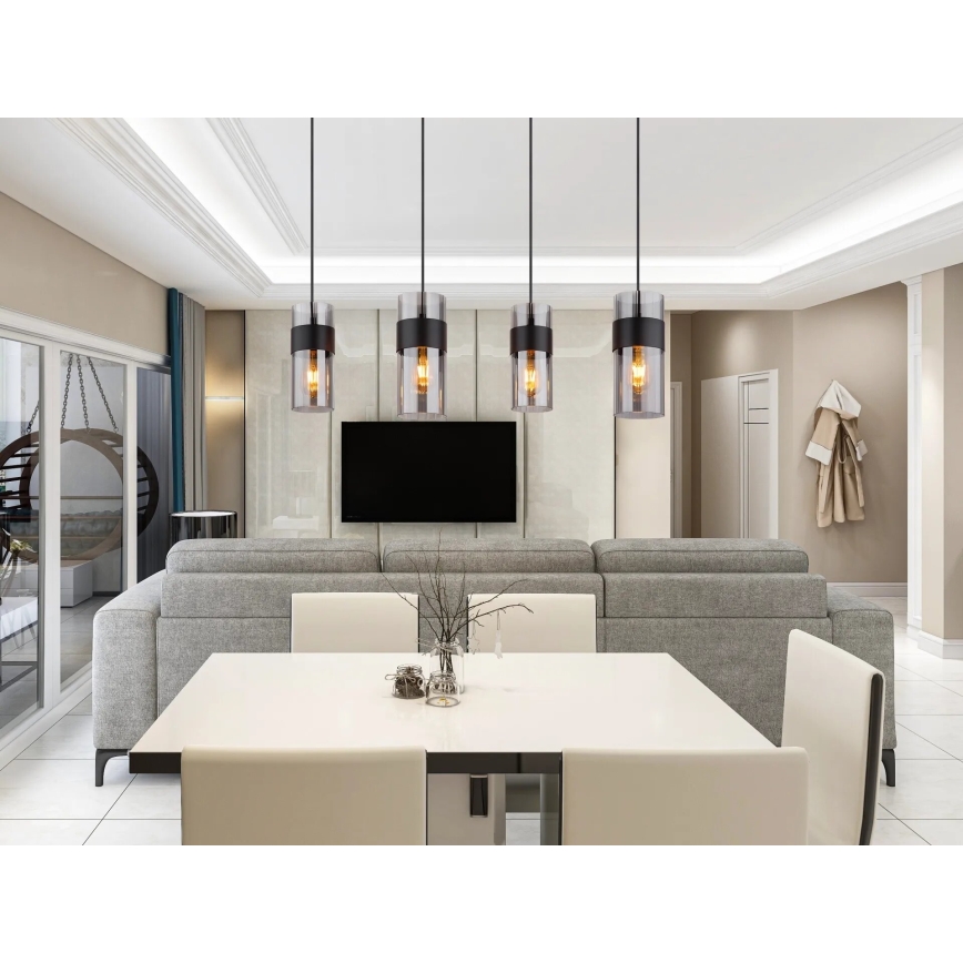 Globo - Κρεμαστό φωτιστικό οροφής 4xE27/60W/230V