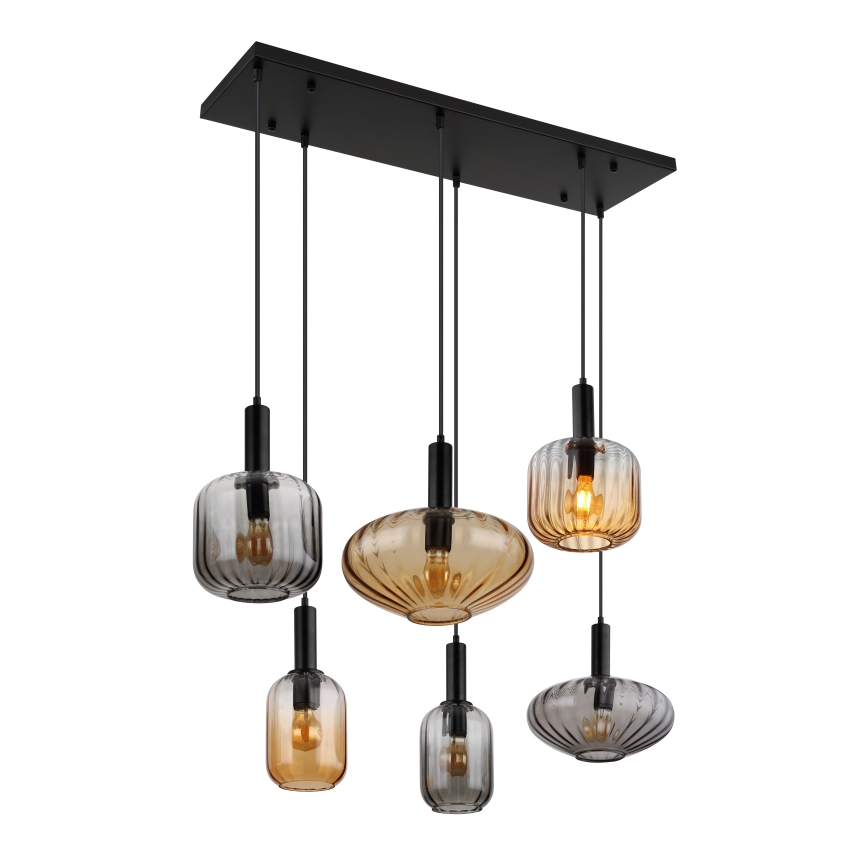 Globo - Κρεμαστό φωτιστικό με καλώδιο 6xE27/60W/230V