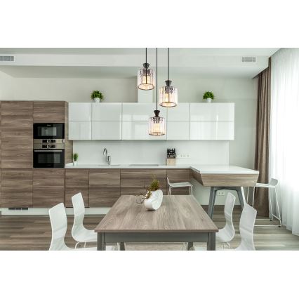 Globo - Κρεμαστό φωτιστικό οροφής 3xE27/60W/230V διάμετρος 32 cm μαύρο