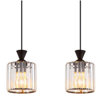 Globo - Κρεμαστό φωτιστικό οροφής 4xE27/60W/230V μαύρο