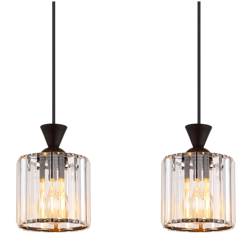 Globo - Κρεμαστό φωτιστικό οροφής 4xE27/60W/230V μαύρο