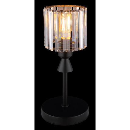 Globo - Eπιτραπέζιο φωτιστικό 1xE27/60W/230V διάμετρος 15 cm μαύρο