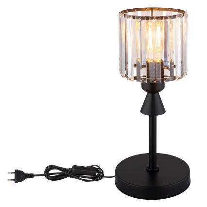 Globo - Eπιτραπέζιο φωτιστικό 1xE27/60W/230V διάμετρος 15 cm μαύρο