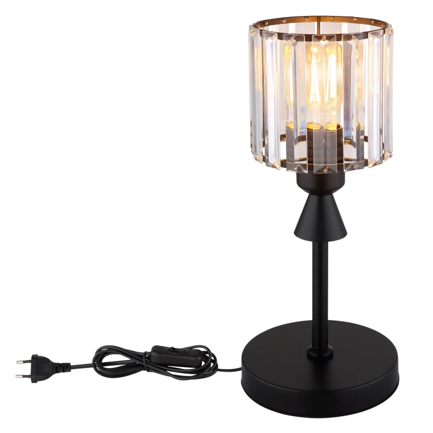 Globo - Eπιτραπέζιο φωτιστικό 1xE27/60W/230V διάμετρος 15 cm μαύρο