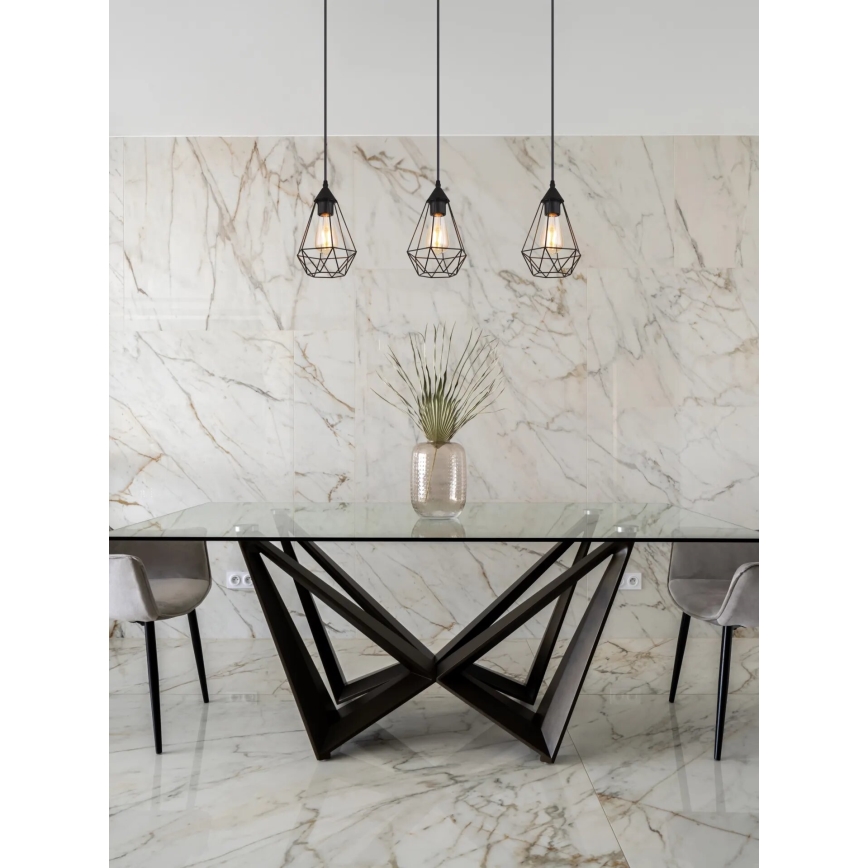 Globo - Κρεμαστό φωτιστικό οροφής 3xE27/60W/230V