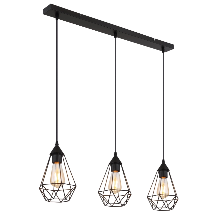 Globo - Κρεμαστό φωτιστικό οροφής 3xE27/60W/230V