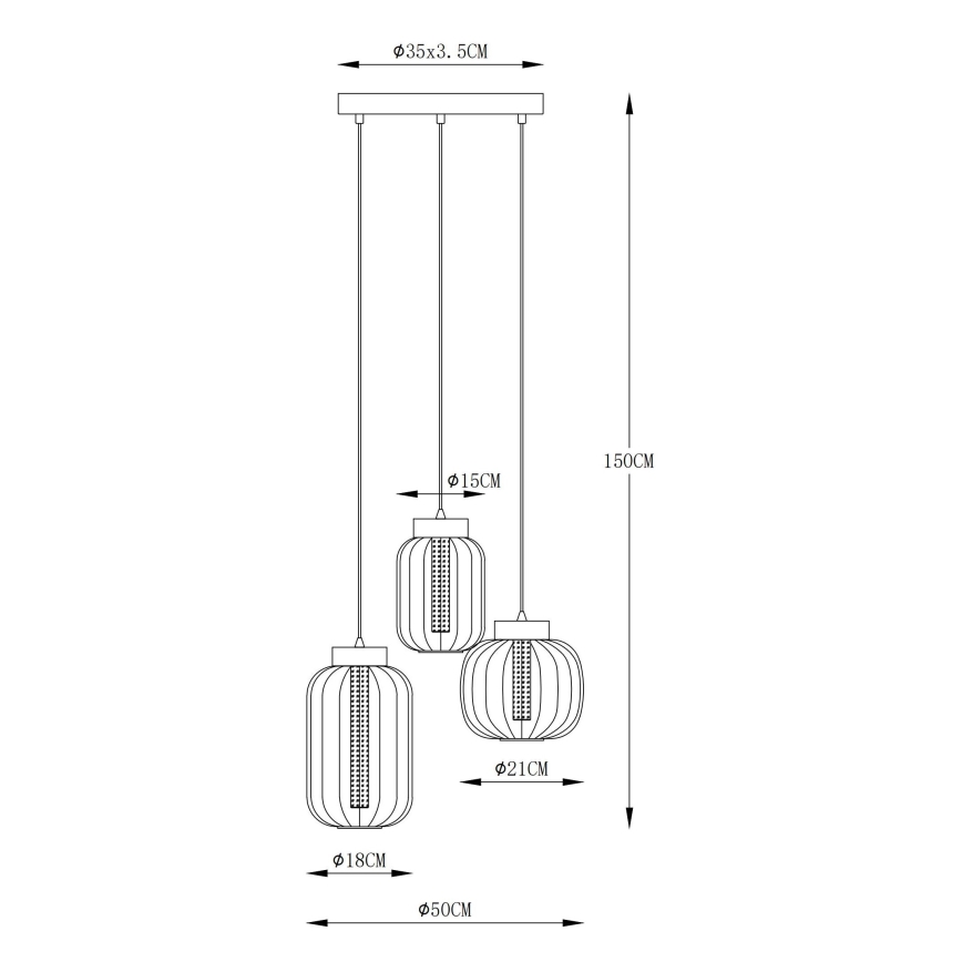 Globo -  Κρεμαστό φωτιστικό οροφής LED LED/23W/230V