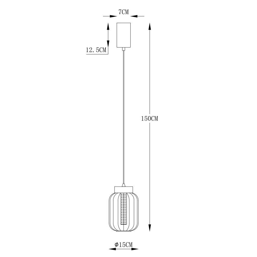 Globo -  Κρεμαστό φωτιστικό οροφής LED LED/8W/230V