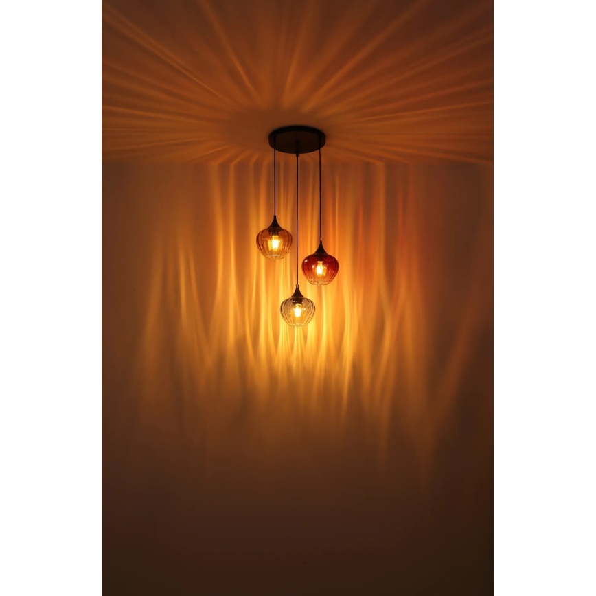 Globo - Κρεμαστό φωτιστικό οροφής 3xE27/60W/230V