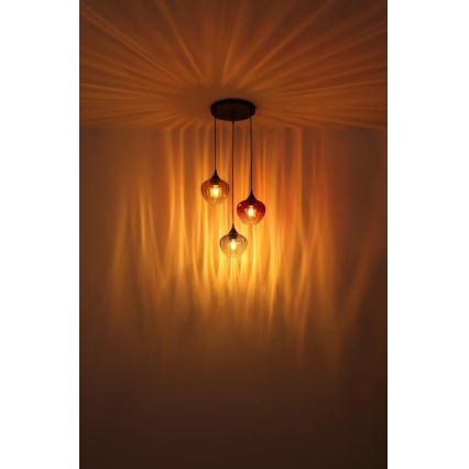 Globo - Κρεμαστό φωτιστικό οροφής 3xE27/60W/230V
