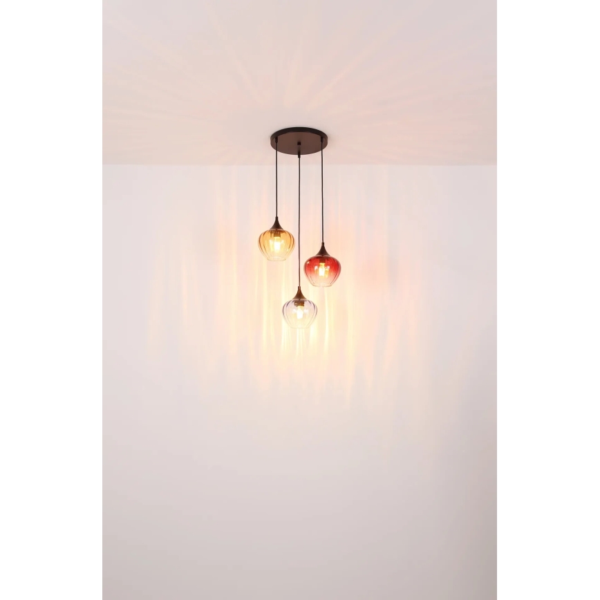 Globo - Κρεμαστό φωτιστικό οροφής 3xE27/60W/230V