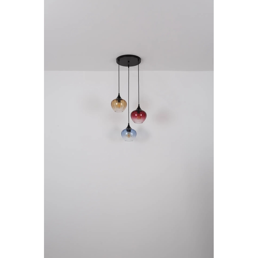 Globo - Κρεμαστό φωτιστικό οροφής 3xE27/60W/230V