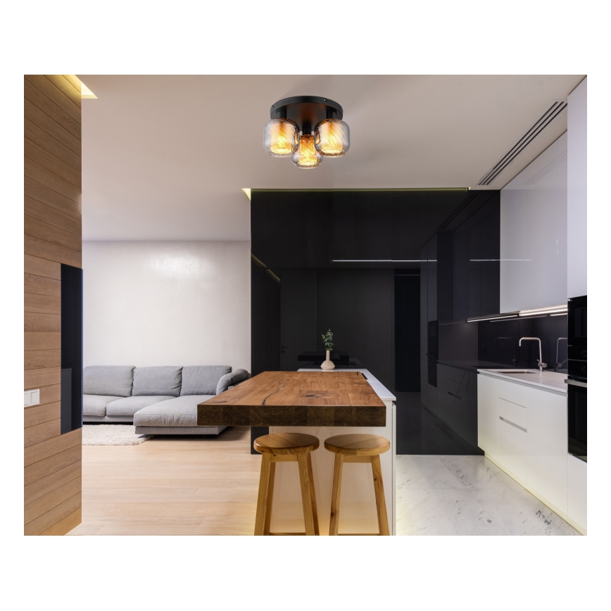 Globo - Φωτιστικό οροφής 3xE27/25W/230V διάμετρος 37 cm