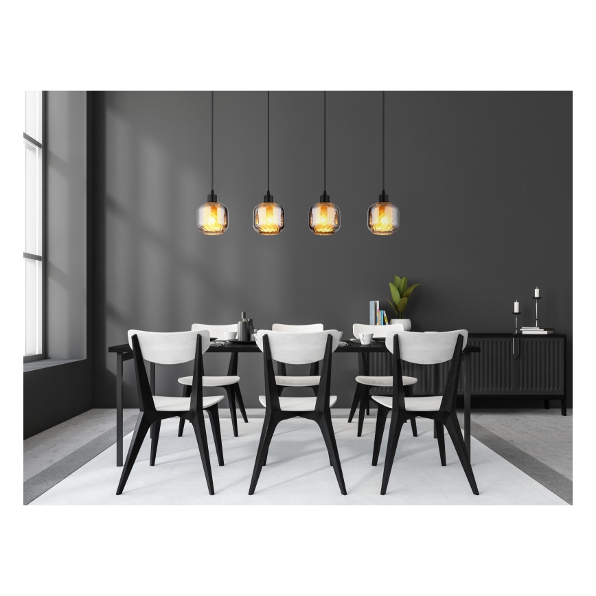 Globo - Κρεμαστό φωτιστικό οροφής 4xE27/25W/230V