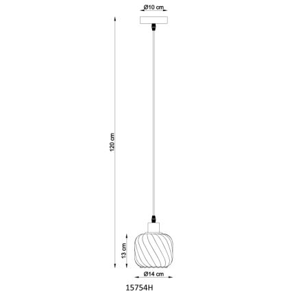 Globo - Κρεμαστό φωτιστικό οροφής 1xE27/25W/230V διάμετρος 14 cm