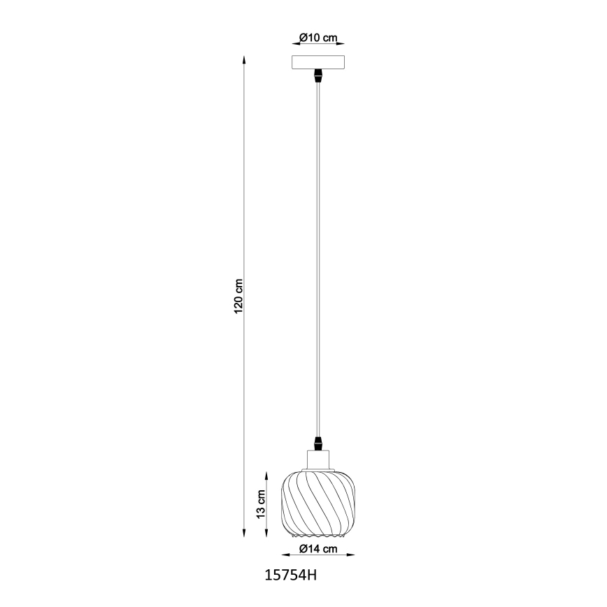 Globo - Κρεμαστό φωτιστικό οροφής 1xE27/25W/230V διάμετρος 14 cm