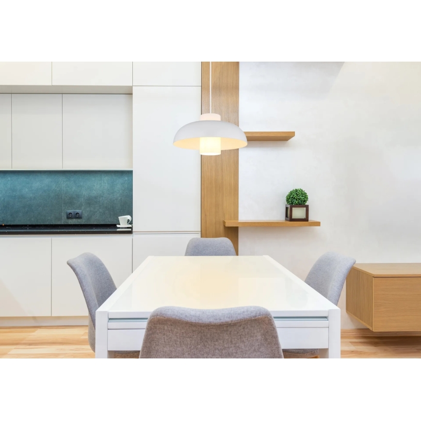 Globo - Κρεμαστό φωτιστικό με καλώδιο 1xE27/60W/230V λευκό