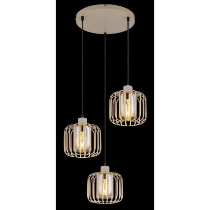 Globo - Κρεμαστό φωτιστικό με καλώδιο 3xE27/40W/230V