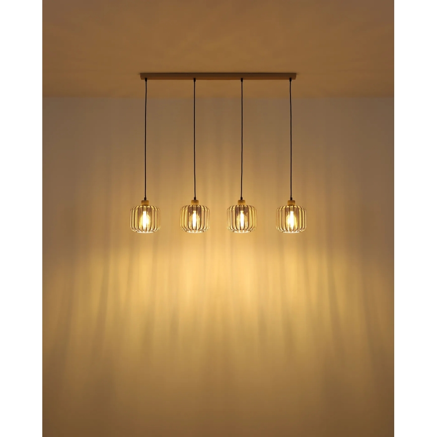 Globo - Κρεμαστό φωτιστικό με καλώδιο 4xE27/40W/230V