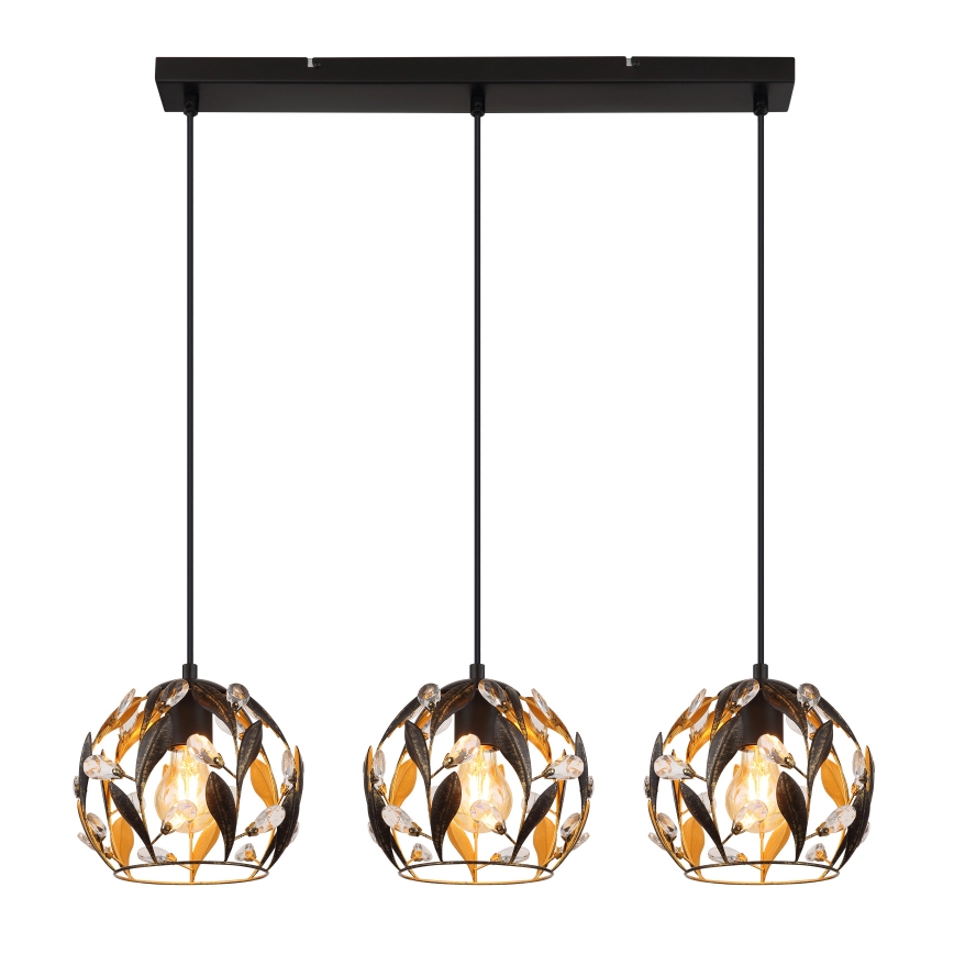 Globo - Κρεμαστό φωτιστικό με καλώδιο 3xE27/40W/230V