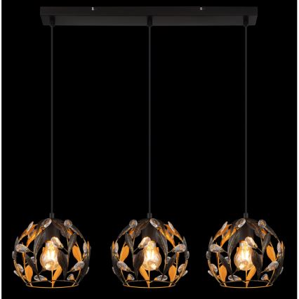 Globo - Κρεμαστό φωτιστικό με καλώδιο 3xE27/40W/230V