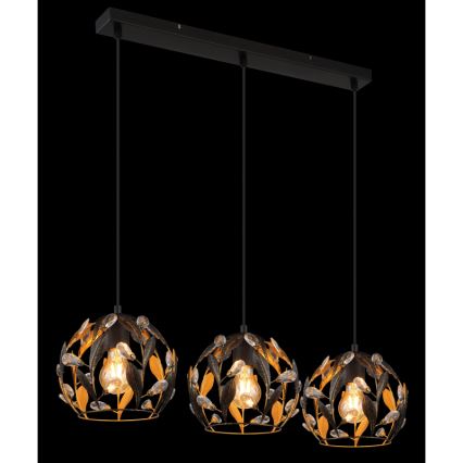 Globo - Κρεμαστό φωτιστικό οροφής 3xE27/40W/230V