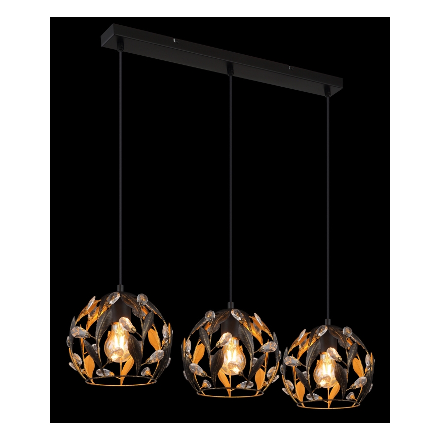 Globo - Κρεμαστό φωτιστικό οροφής 3xE27/40W/230V