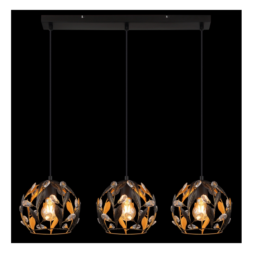 Globo - Κρεμαστό φωτιστικό οροφής 3xE27/40W/230V