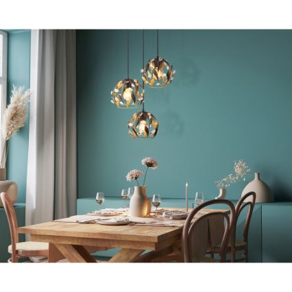 Globo - Κρεμαστό φωτιστικό οροφής 3xE27/40W/230V διάμετρος 41 cm