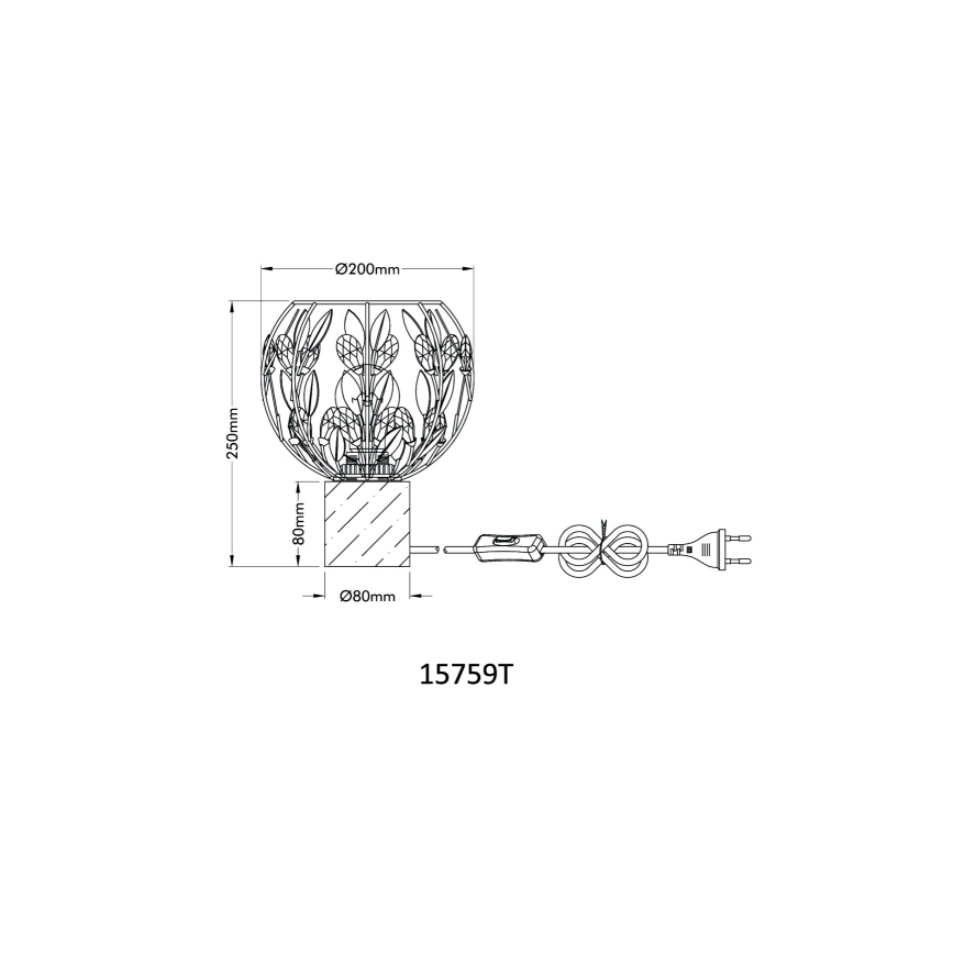 Globo - Eπιτραπέζιο φωτιστικό 1xE27/40W/230V