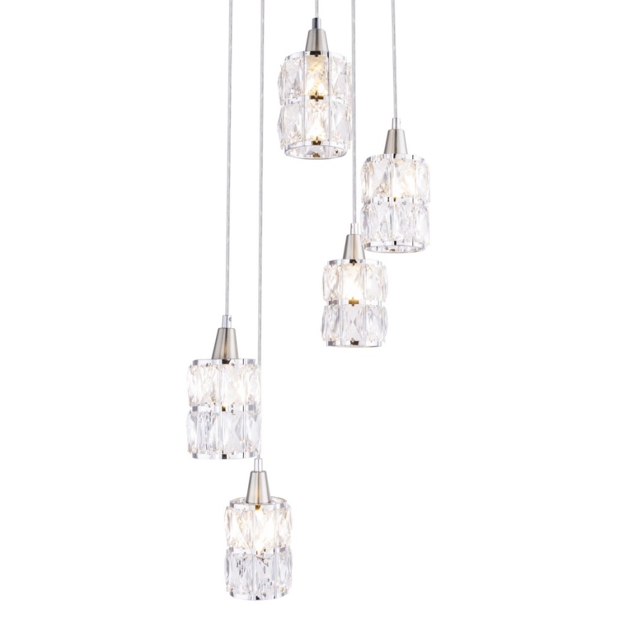 Globo - Πολύφωτο με συρματόσχοινο 5xE14/40W/230V