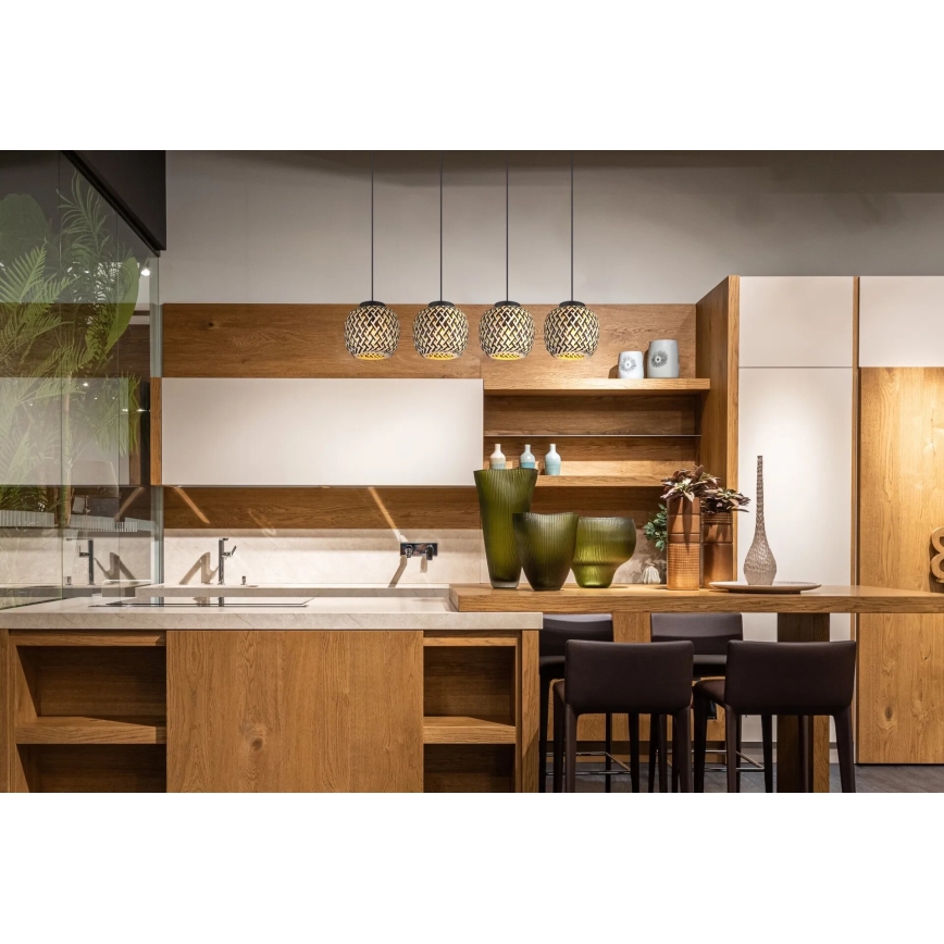 Globo 15766-4H - Κρεμαστό φωτιστικό οροφής COLLY 4xE27/15W/230V