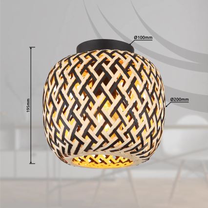 Globo 15766D - Φωτιστικό οροφής COLLY 1xE27/15W/230V