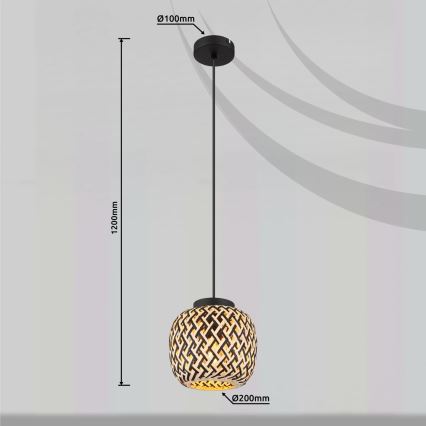 Globo 15766H - Κρεμαστό φωτιστικό οροφής COLLY 1xE27/15W/230V διάμετρος 20 cm