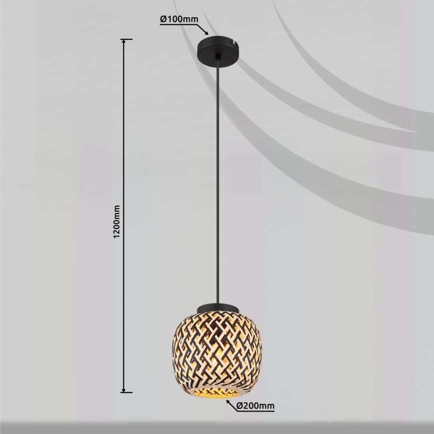 Globo 15766H - Κρεμαστό φωτιστικό οροφής COLLY 1xE27/15W/230V διάμετρος 20 cm