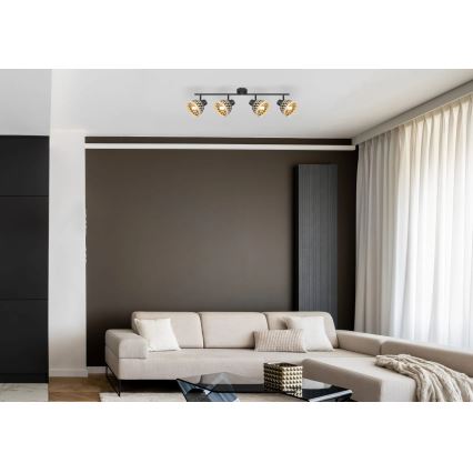 Globo 15767-4 - Φωτιστικό σποτ COLLY 4xE27/15W/230V