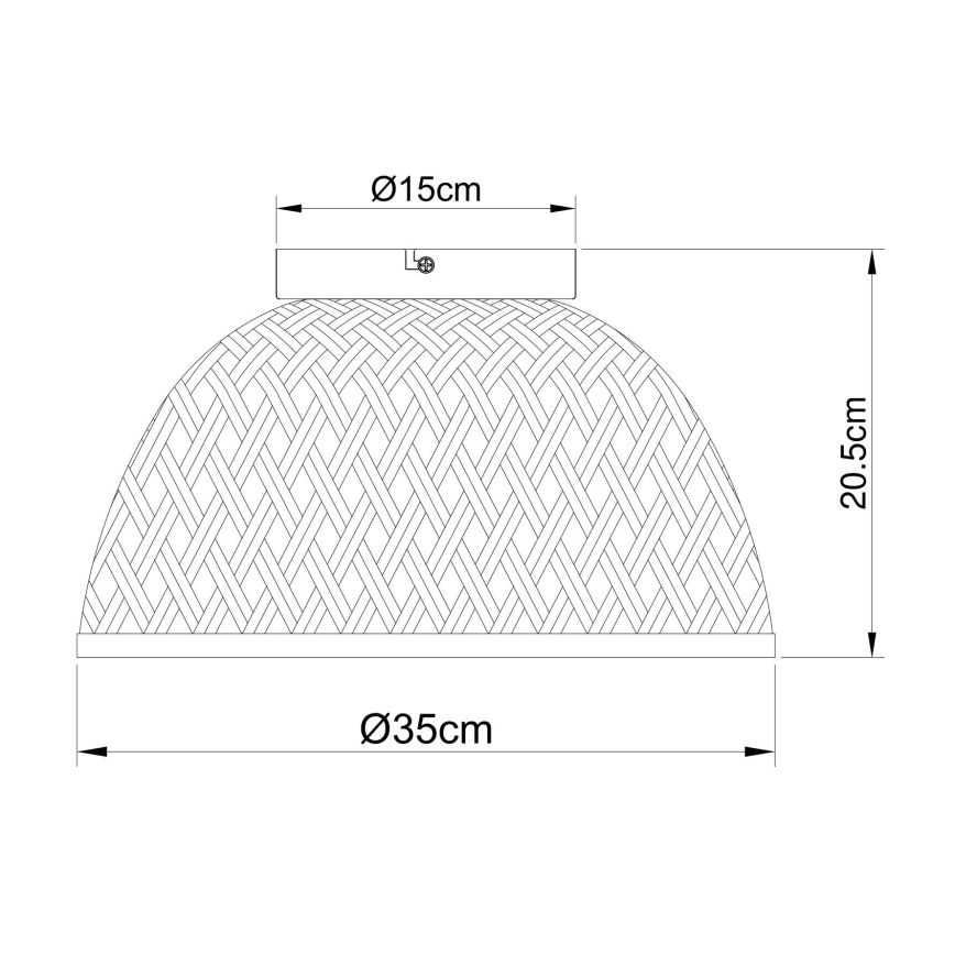 Globo - Πλαφονιέρα οροφής 1xE27/15W/230V μπαμπού