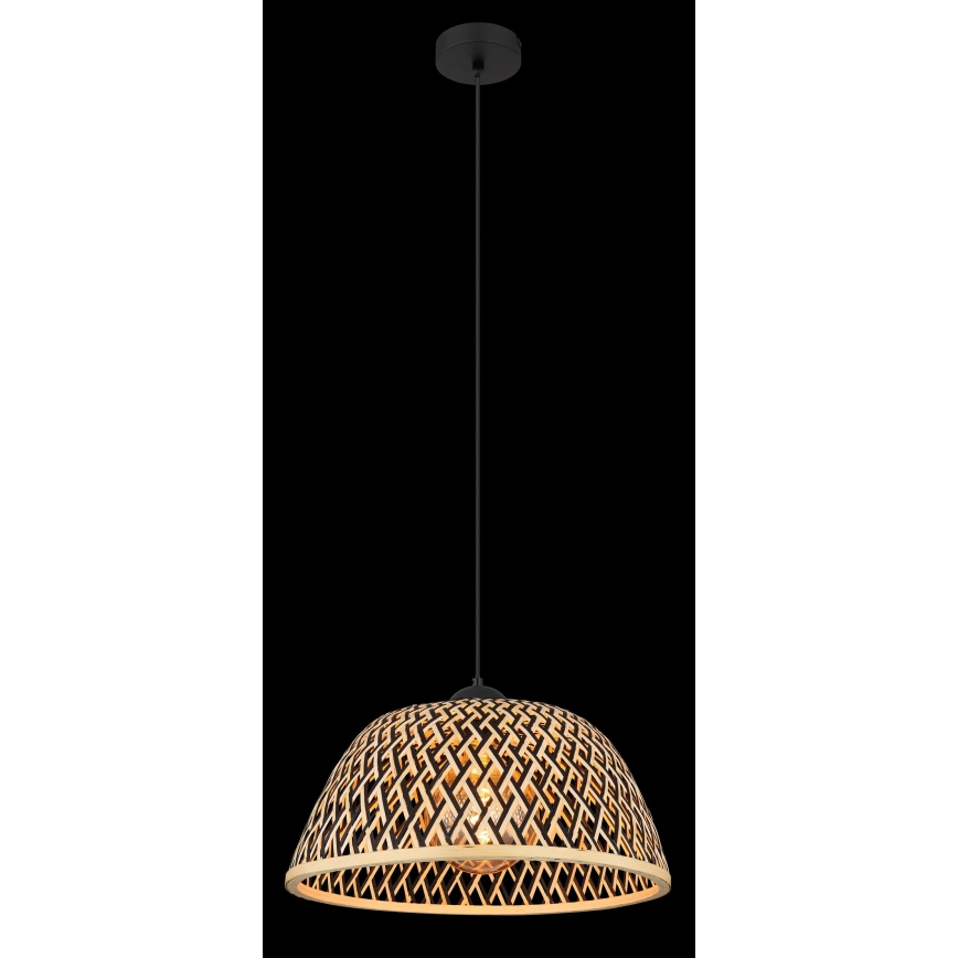 Globo - Πολύφωτο με συρματόσχοινο 1xE27/15W/230V μπαμπού