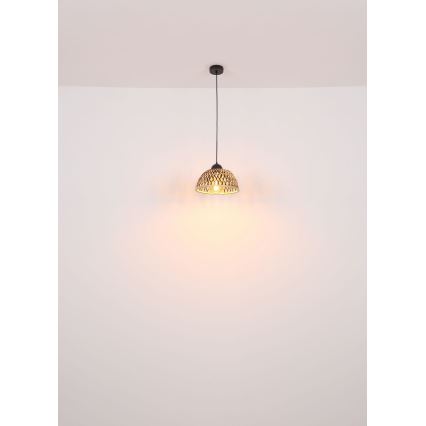 Globo - Πολύφωτο με συρματόσχοινο 1xE27/15W/230V μπαμπού