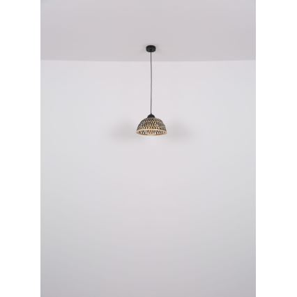 Globo - Πολύφωτο με συρματόσχοινο 1xE27/15W/230V μπαμπού