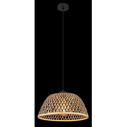 Globo - Πολύφωτο με συρματόσχοινο 1xE27/15W/230V μπαμπού