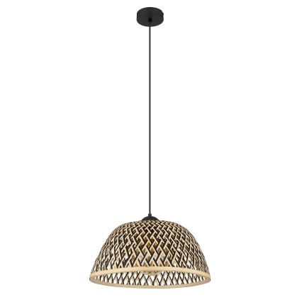 Globo - Πολύφωτο με συρματόσχοινο 1xE27/15W/230V μπαμπού