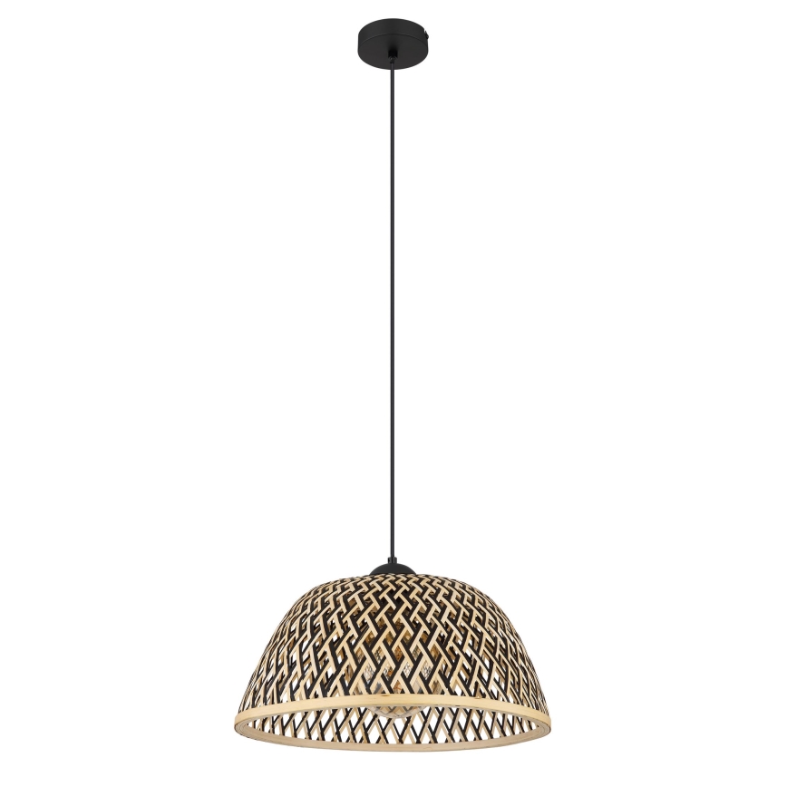 Globo - Πολύφωτο με συρματόσχοινο 1xE27/15W/230V μπαμπού