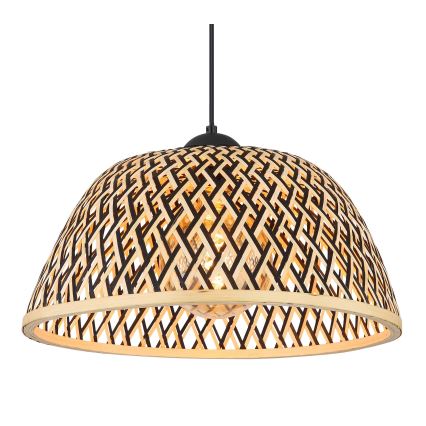 Globo - Πολύφωτο με συρματόσχοινο 1xE27/15W/230V μπαμπού