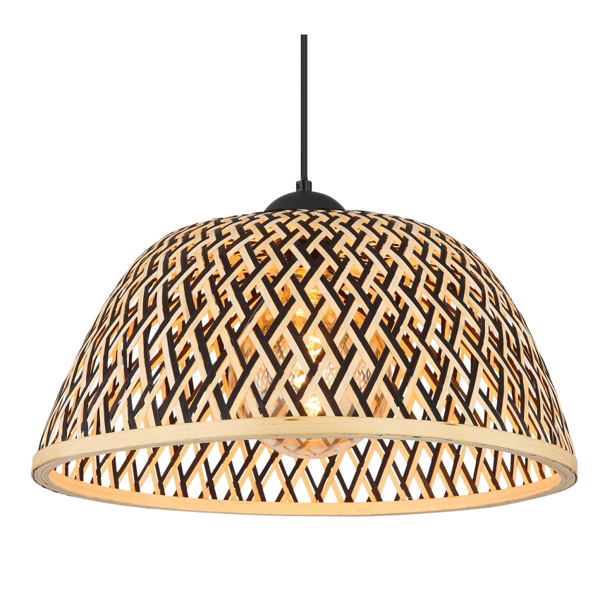 Globo - Πολύφωτο με συρματόσχοινο 1xE27/15W/230V μπαμπού