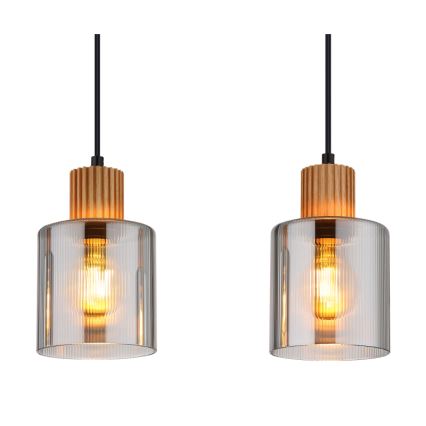 Globo - Κρεμαστό φωτιστικό οροφής 3xE27/25W/230V μαύρο