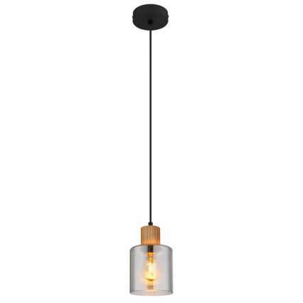 Globo - Κρεμαστό φωτιστικό οροφής 1xE27/25W/230V μαύρο διάμετρος 12 cm