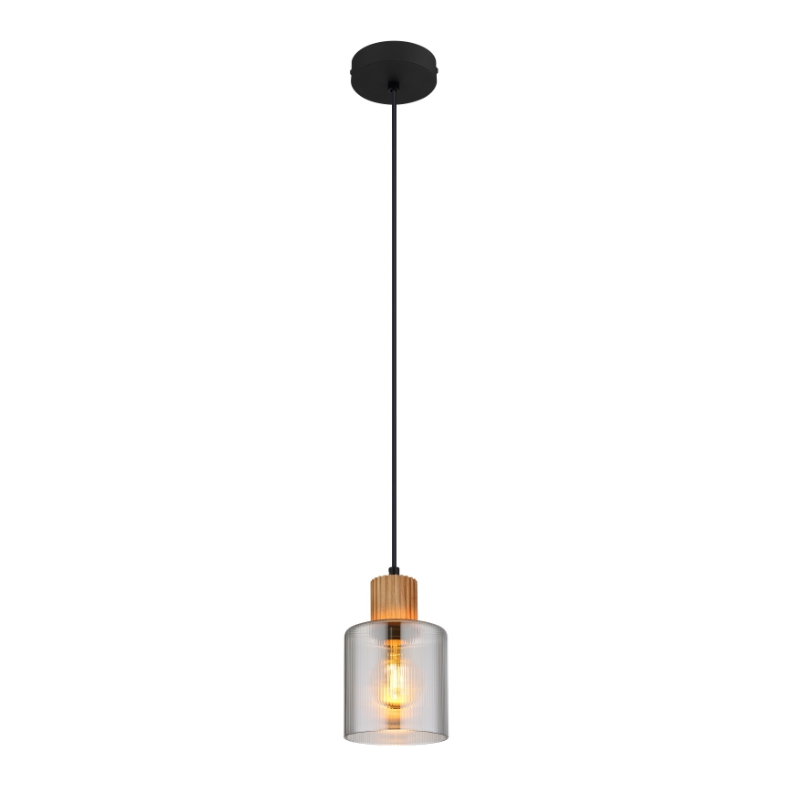 Globo - Κρεμαστό φωτιστικό οροφής 1xE27/25W/230V μαύρο διάμετρος 12 cm